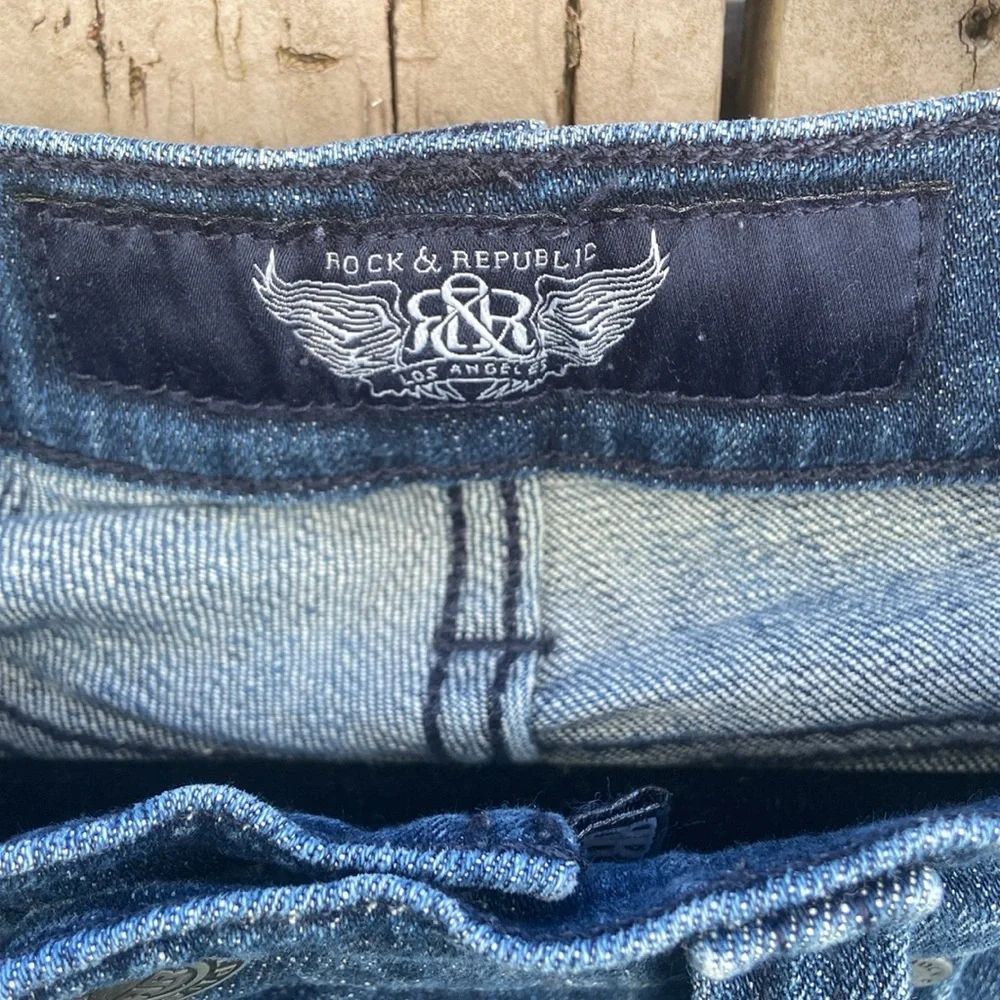 Y2K Rock & Republic Men's Denim Skinny Jeans - Picture 4 of 7